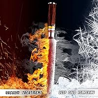 Vista 4 de FANTECK Cuchillo de pan, cuchillo de cocina dentado de 8 pulgadas, VG10 Damascus Pro de acero inoxidable de alto carbono de 67 capas para pan