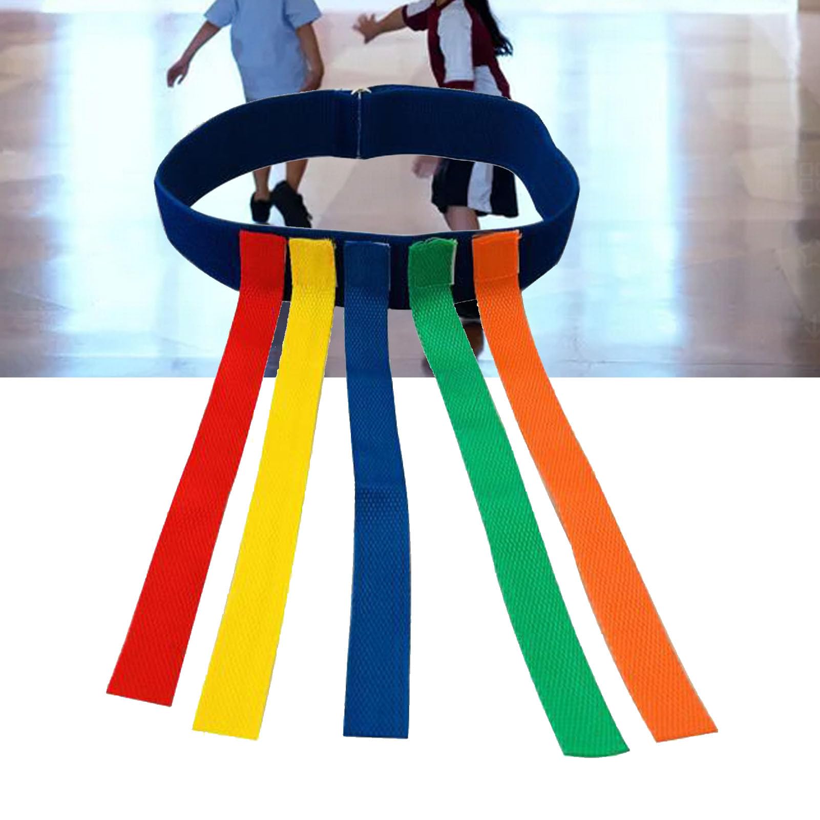 Leapiture Catch Tail Game Belt Tail Catching Training Equipment Belt Kids Catching Tail Tag Game Belts for Adults Kids Family Activities (Blue)