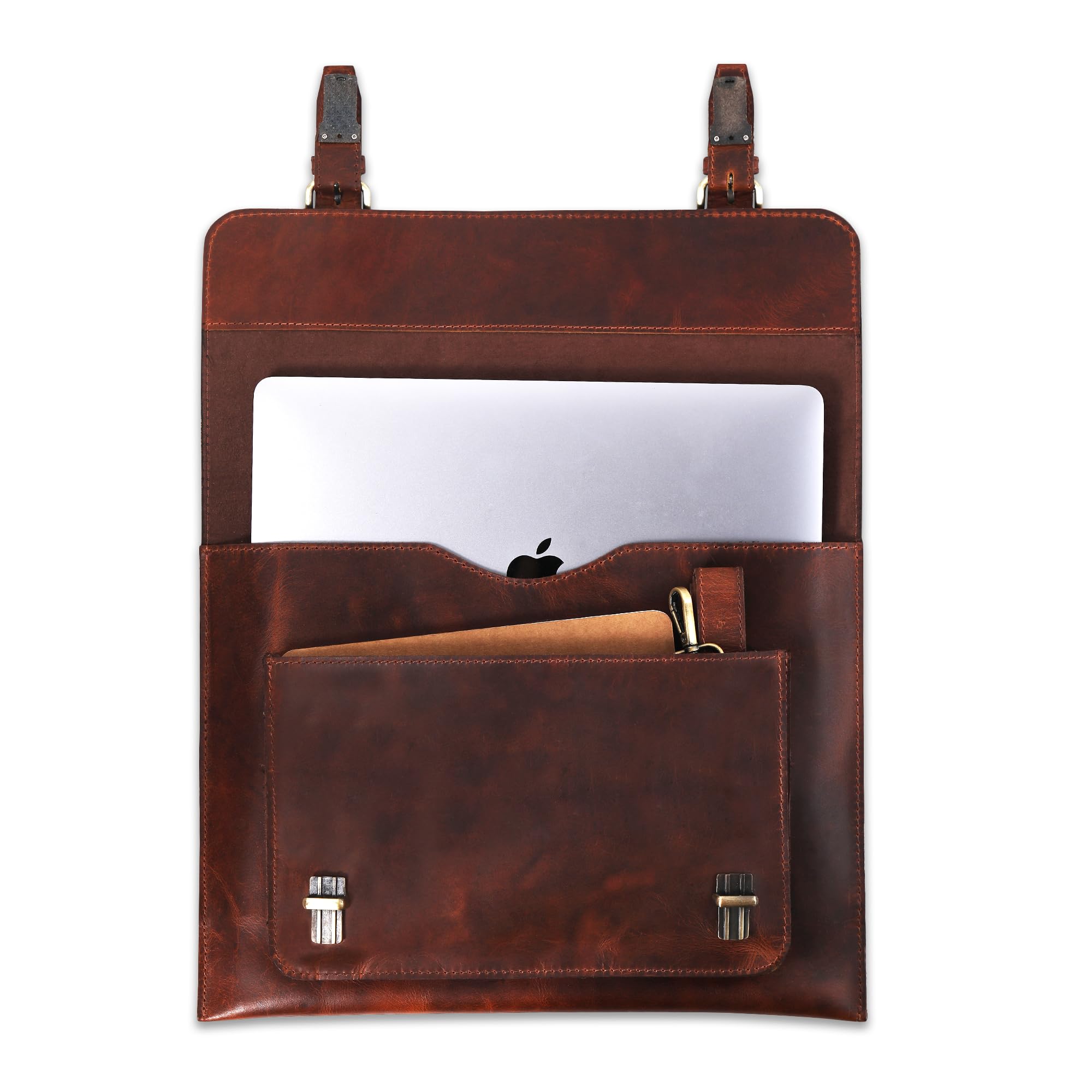 Leatherganic Genuine Leather Laptop Bag 14