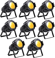 Vista 8 de HOLDLAMP Foco COB LED Luz de Escenario Luces Par de Fiesta Blanco Cálido Frío DMX Focos Portátiles Carcasa de Metal Luz Estroboscópica Brillante