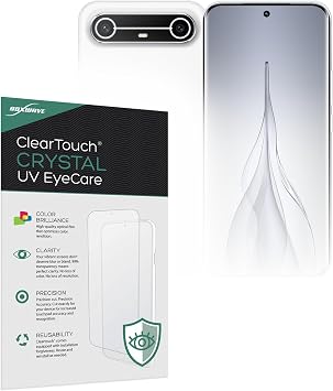 BoxWave Screen Protector Compatible with Tecno Spark Slim - ClearTouch Crystal Anti-UV EyeCare 2-Pack, Filters Out Harmful Blue Light Reduce Fatigue