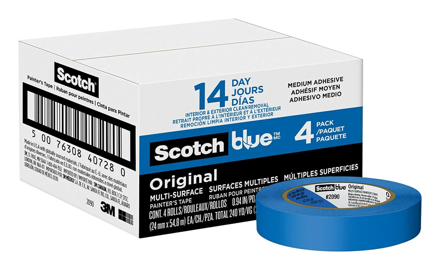 ScotchBlue Original MultiSurface Painter's Tape, Blue, Paint Tape