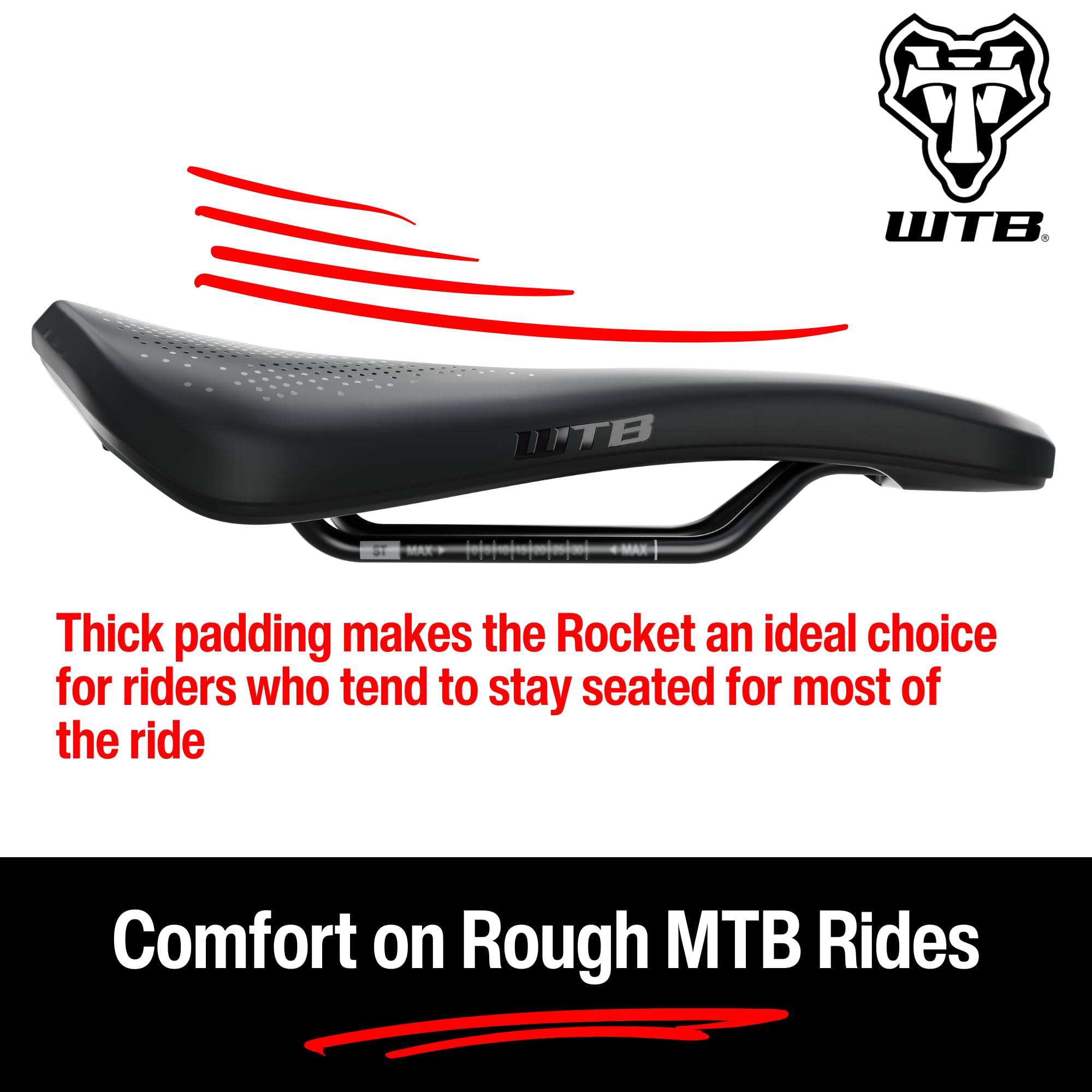 Amazon | WTBロケットマウンテンバイクシート(サドル) - フュージョン
