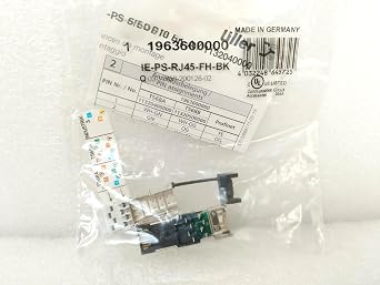 IE-PS-RJ45-FH-BK=1963600000,RJ45 IDC Plug,Cat.6A / Class EA ISO/IEC 11801 2010,8-core,4-core,EIA/TIA T568 A,EIA/TIA T568 B,PROFINET,Original Packaging,Never Used,in Stock,Ship Now.