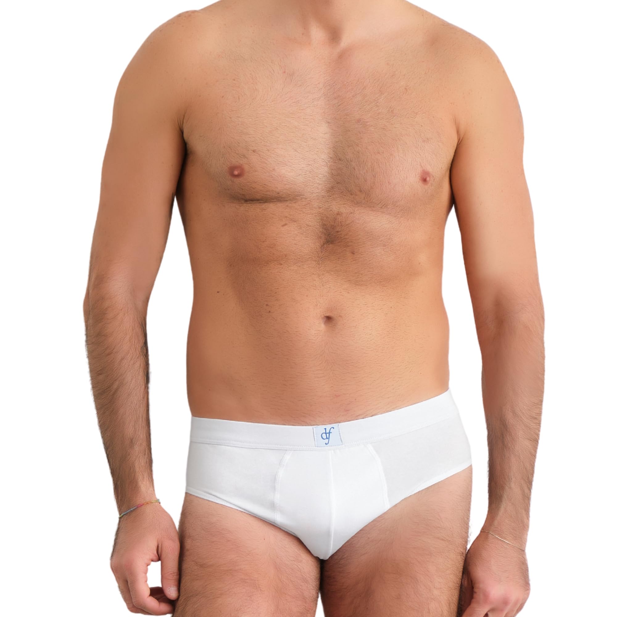 Intimitaly Defonseca - Slip Uomo (Pacco da 3) in Cotone, Mutande con Elastico, Confezione da 3 Pezzi, Bianco/Nero/Grigio DUS220