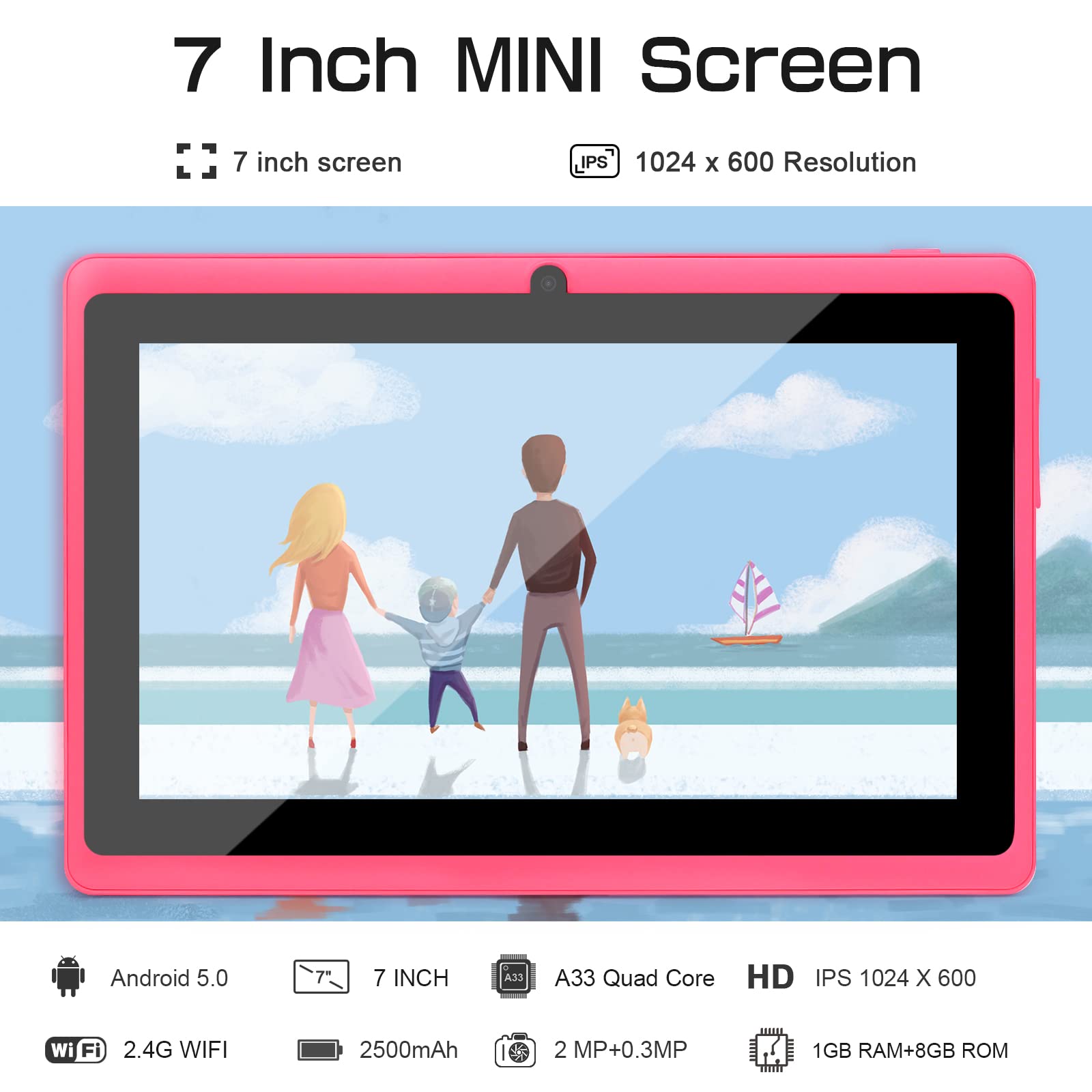 VASOUN Kids Tablet 7 Pollici Per Bambini, Tablet Android 11 - Foto 3