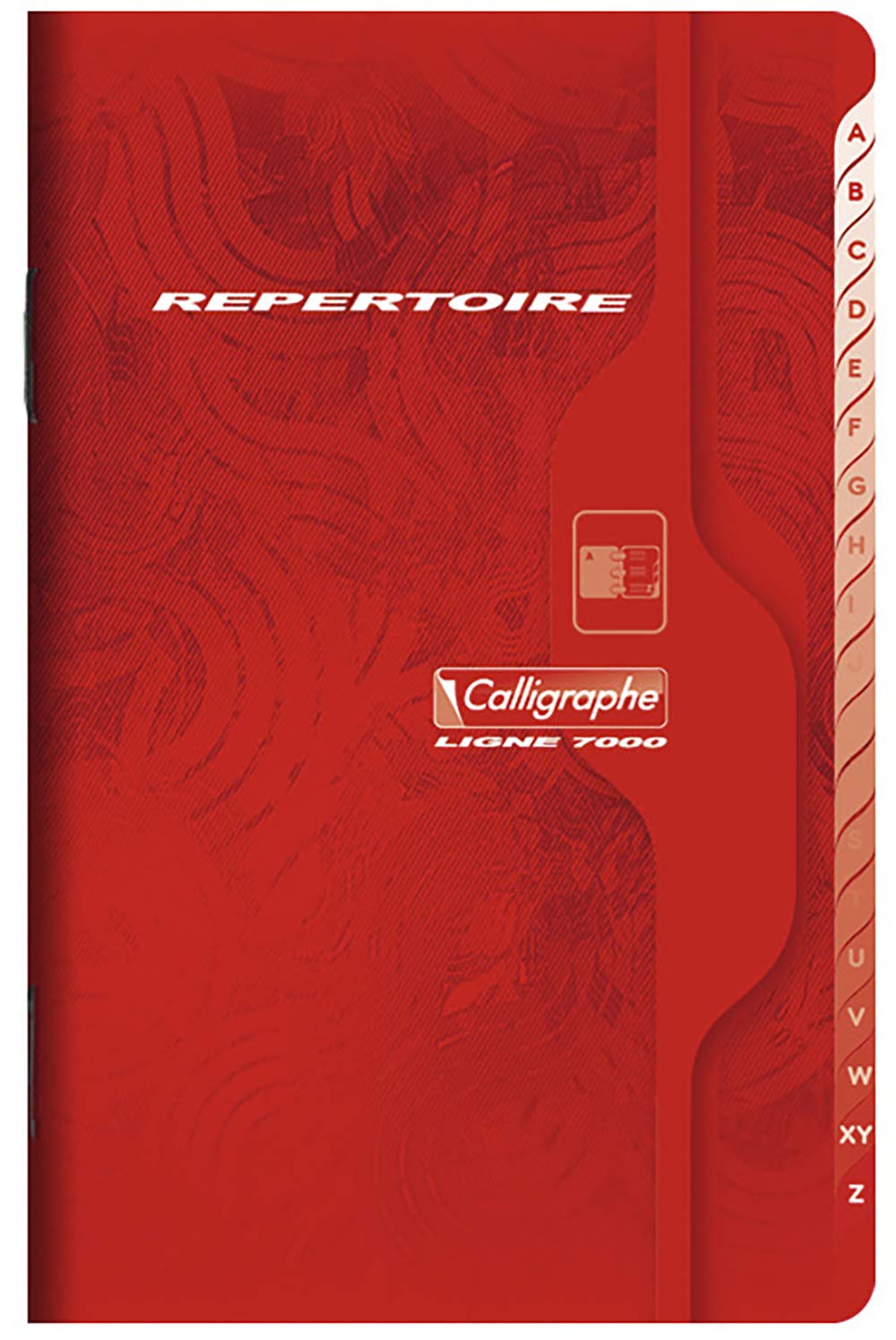 Calligraphe 841C Set of 10 Stapled Address Books (Clairefontaine) 11x17 cm - 96 Small Squares Pages - 70 g White Paper - Varnished Card Cover - Random Colours