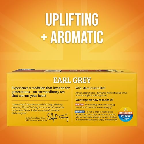 Vista 454 de Twinings, Pure Green Tea - Té verde con sabor suave y aroma atractivo con cafeína, disfruta caliente o helado, bolsas de té individuales