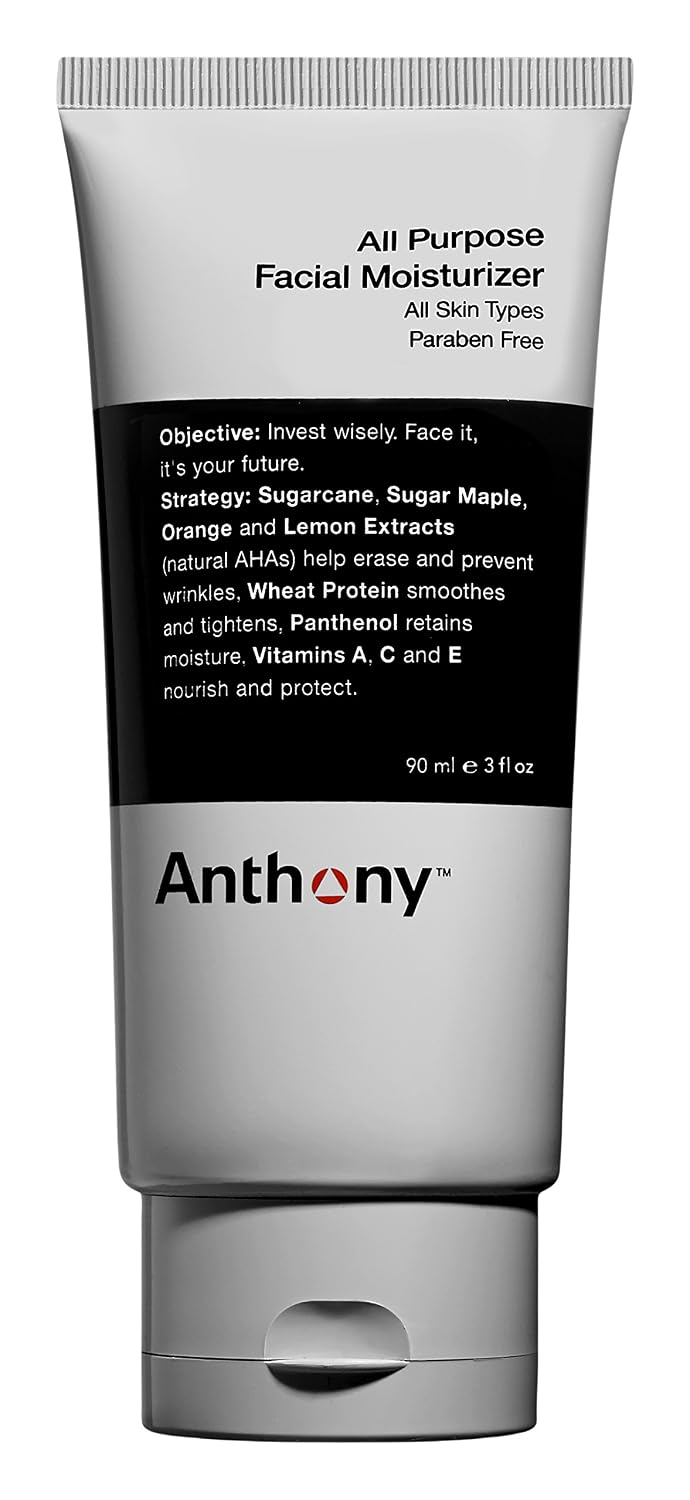 Anthony All-Purpose Facial Moisturizer, 3 oz, Pack of 2