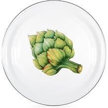 Golden Rabbit Enamelware Large Serving Tray, 20 inch, Fresh Produce