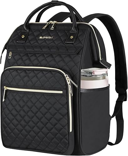 Miniatura 10 de EMPSIGN - Mochila para laptop de 17 pulgadas para mujeres, bolsas de trabajo, negocios, viajes, computadora, universidad, de gran capacidad,
