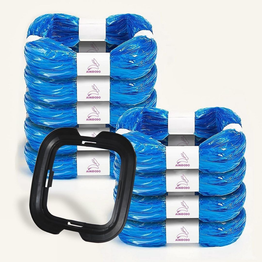 9 pcs Universal Cat Litter Refills Bag Litter Refills Compatible with Your Litter Refill Cartridge for Litter Genie +（Disposable Cap Included）