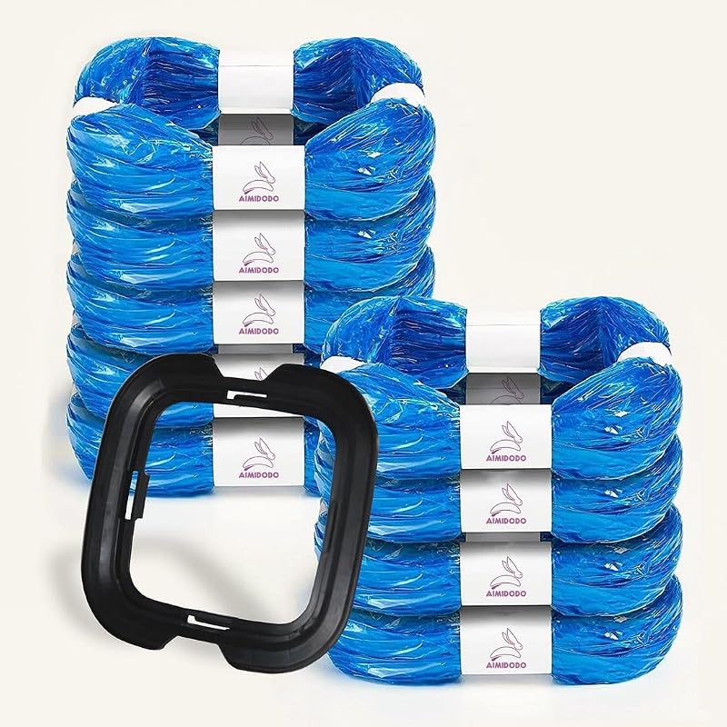 9 pcs Universal Cat Litter Refills Bag Litter Refills Compatible with Your Litter Refill Cartridge for Litter Genie +（Disposable Cap Included）