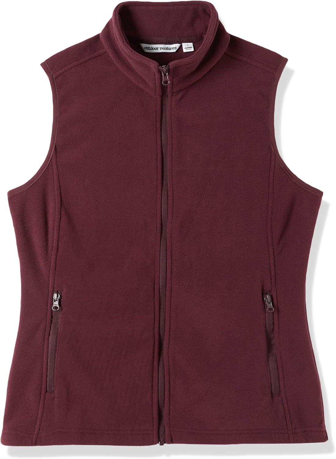 Outdoor Ventures Women's Polar Fleece Zip Vest Outerwear with Pockets,Warm Sleeveless Coat Vest for Fall & Winter - Image 6
