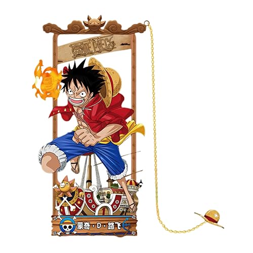 Marque-page One Piece en métal — Signet manga animé, accessoire