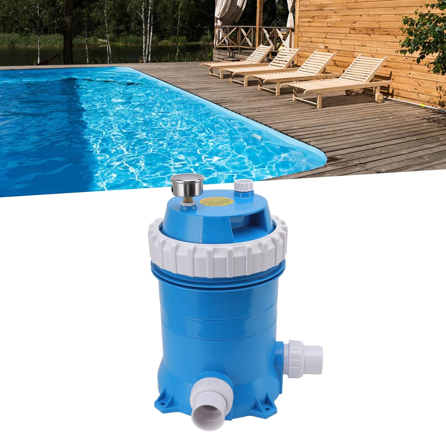 G2 High Efficiency Swimming Pool Water Filter for Inflatable Pools, Effective Filtering System for Swimming Pools, SPAs, and Fish, Durable Plastic Material