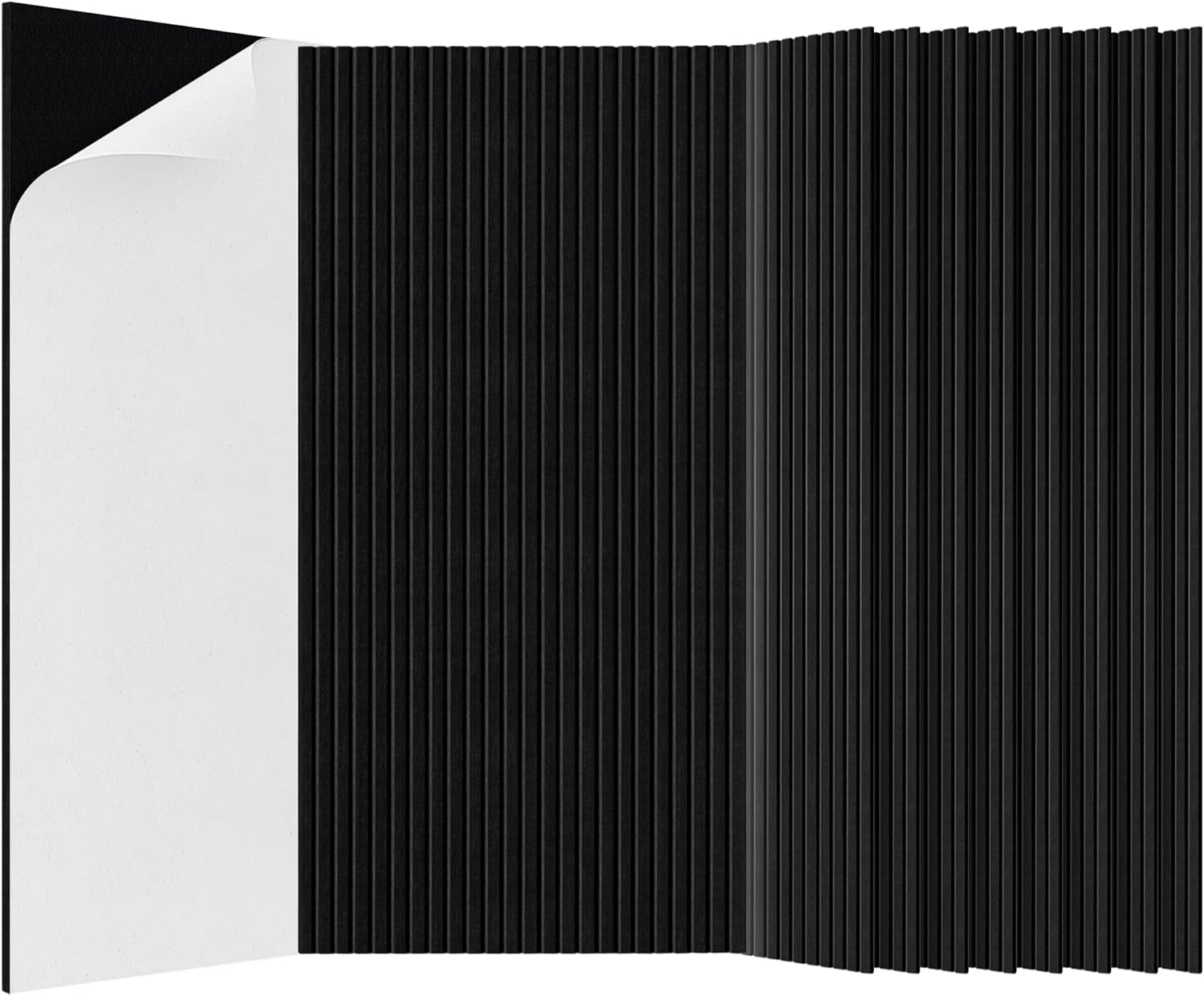 10 Pack Acoustic Panels,47.2”x23.6“x0.4” Acoustic Wall Panels,Large Soundproof Panels,Self-Adhesive Sound proof Panels for Walls,Acoustic Treatment for Recording Studio&Office,Black 10 Pack Black