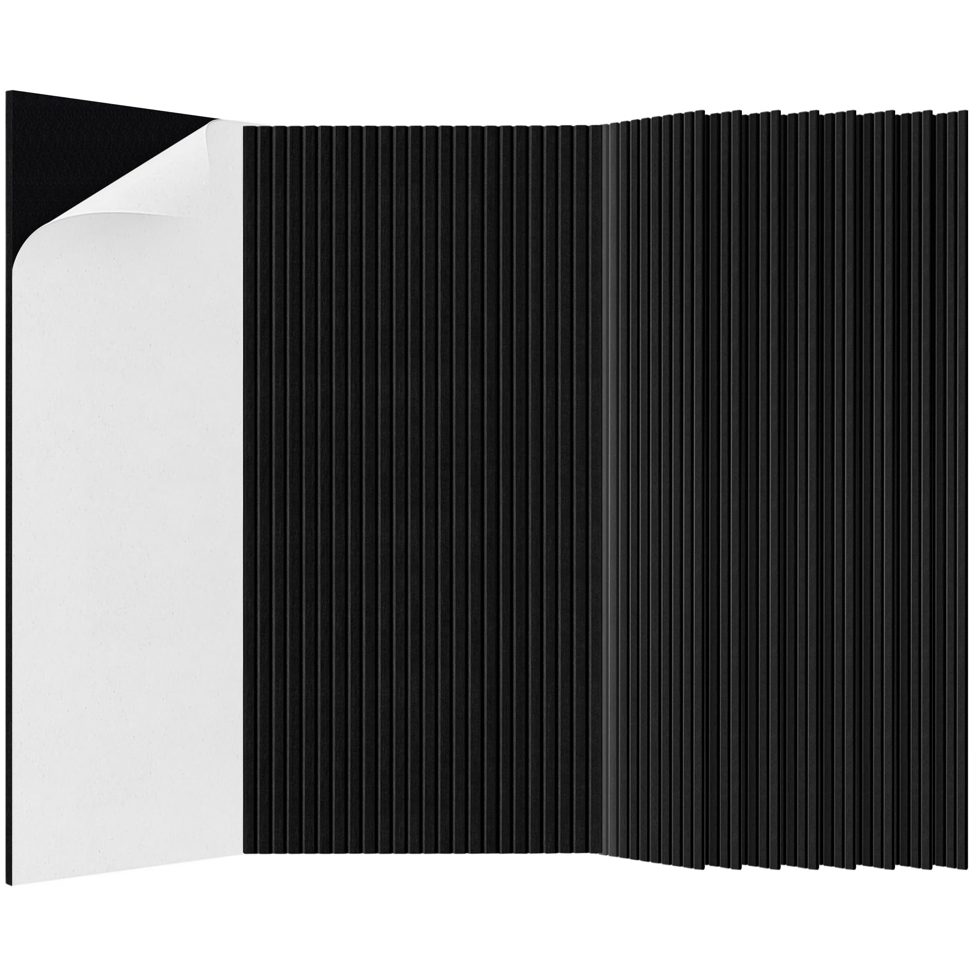 10 Pack Acoustic Panels,47.2”x23.6“x0.4” Acoustic Wall Panels,Large Soundproof Panels,Self-Adhesive Sound proof Panels for Walls,Acoustic Treatment for Recording Studio&Office,Black