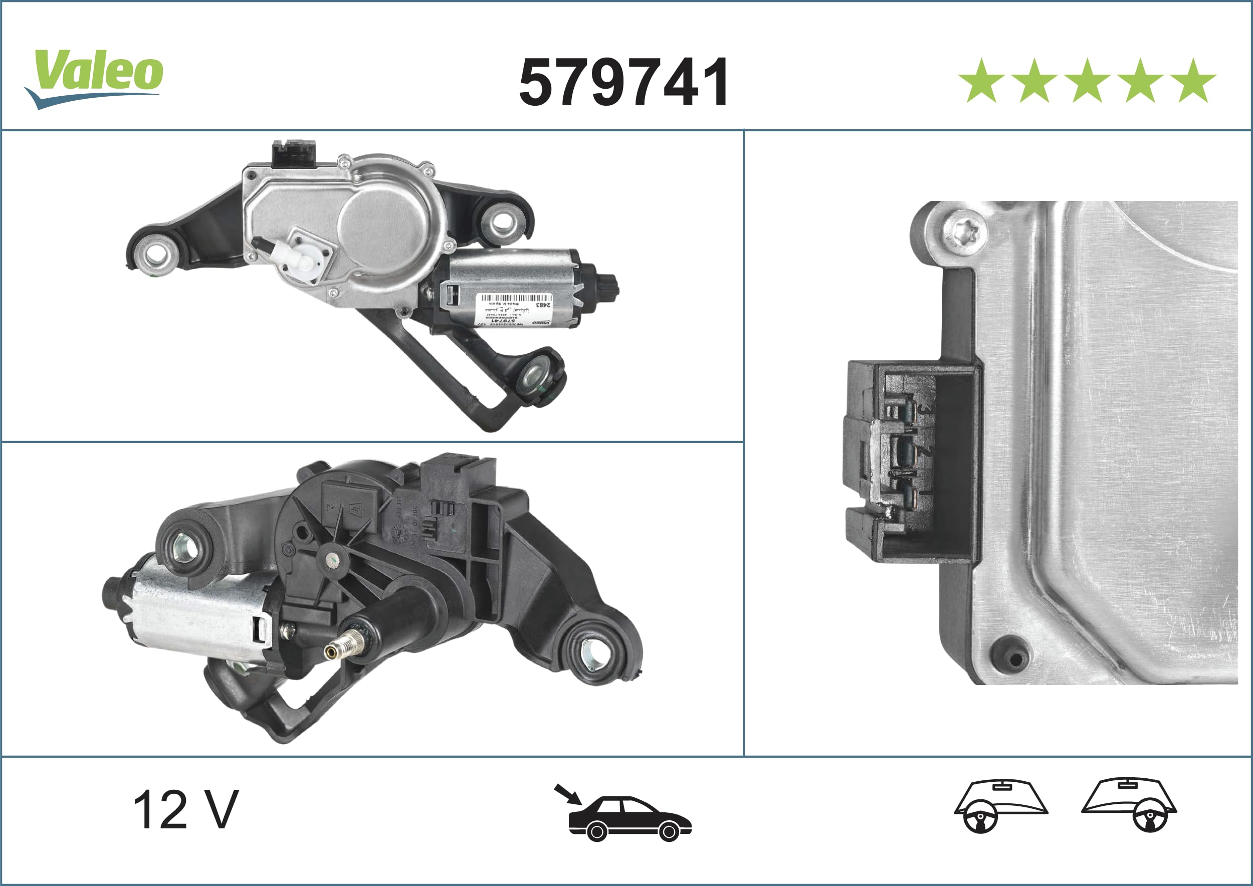 VALEO - Heckwischermotor - 579741 - 1 SERIES (E81, E87) (2004 -)