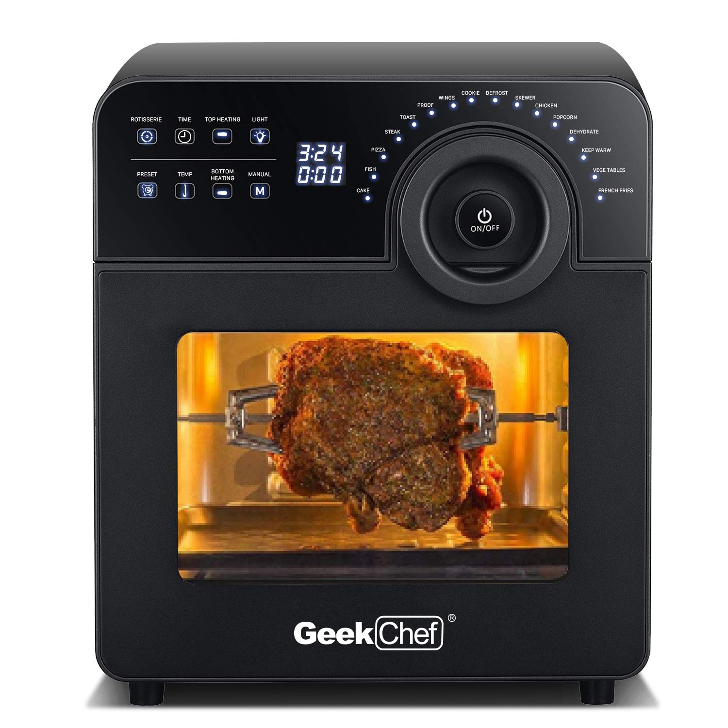 Buy Geek Chef 15 QT Air Fryer Toaster Oven, All in 1 Digital Airfryer