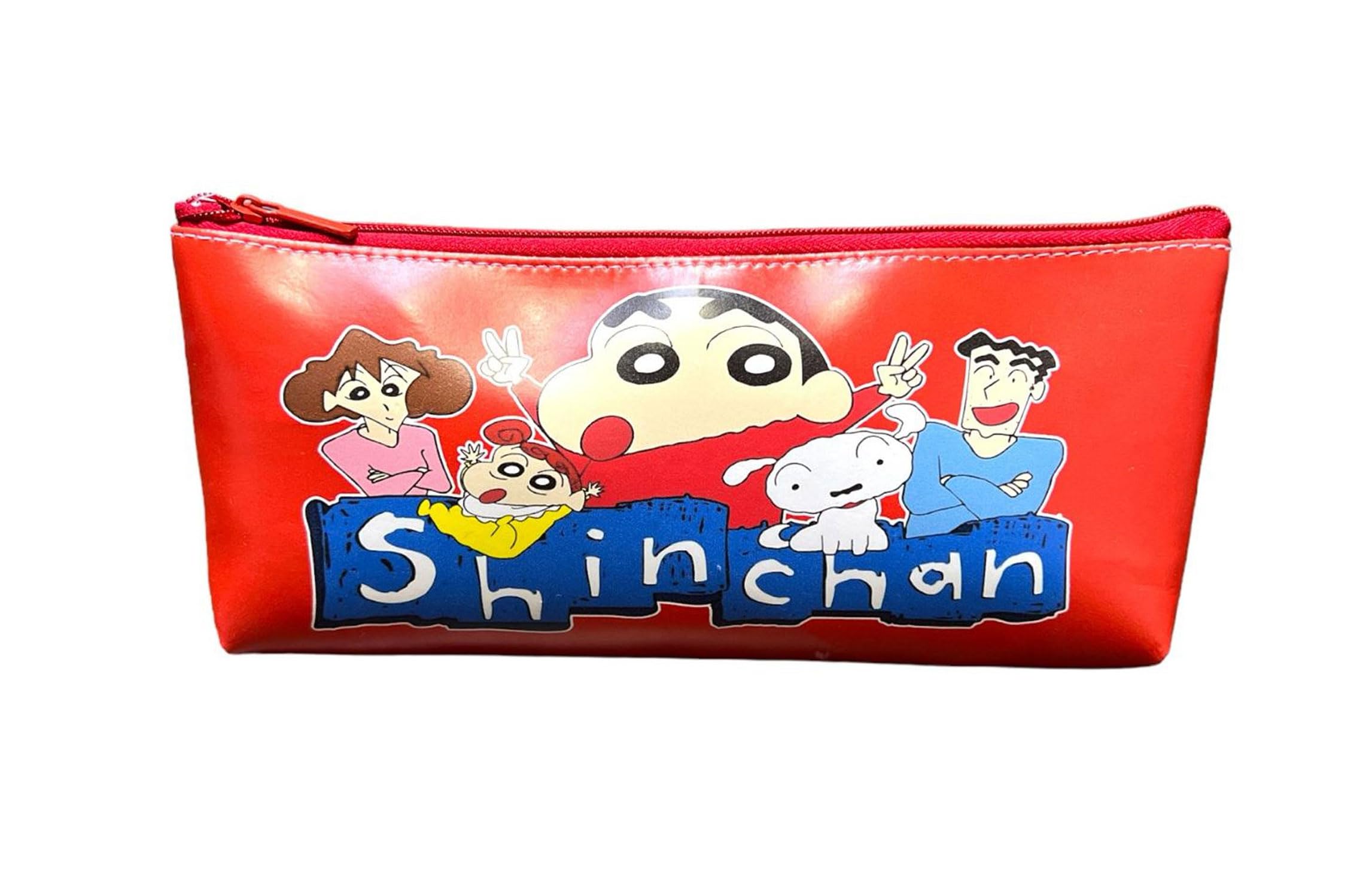 Polyester Cartoon Printed Pencil Pouch For Kids,School Zipper Stationery Pencil Case,Cute Printed Storage,Travel,Cosmetic Pouch For Girls/Boys Party Favor In Bulk (Sinchan, Multicolor)-image-47