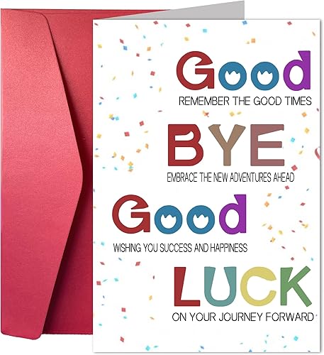Joycard Divertida tarjeta de despedida para élella, tarjetas de jubilación humorísticas para compañeros de trabajo y amigos, divertida tarjeta de