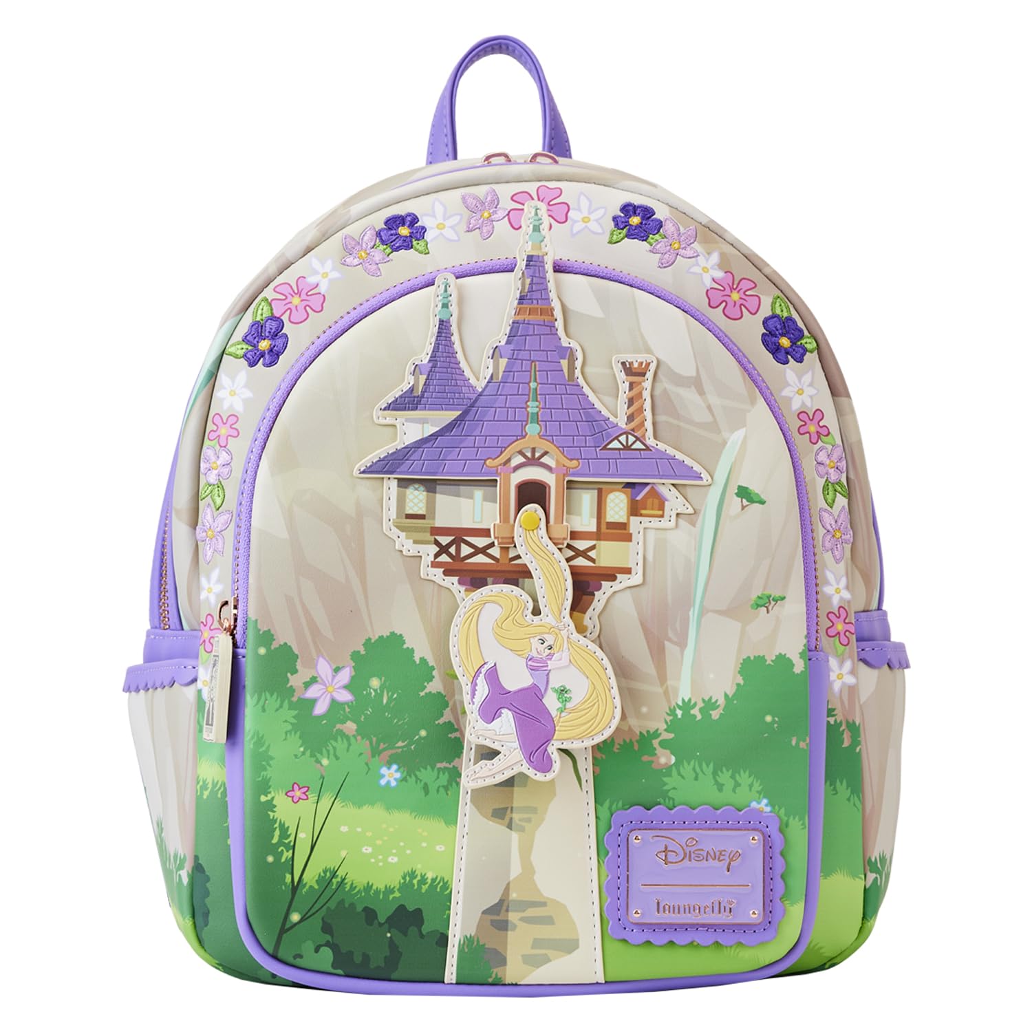 Loungefly Tangled Rapunzel Swinging from the Tower Mini Backpack, Purple, One Size, Mini Backpack