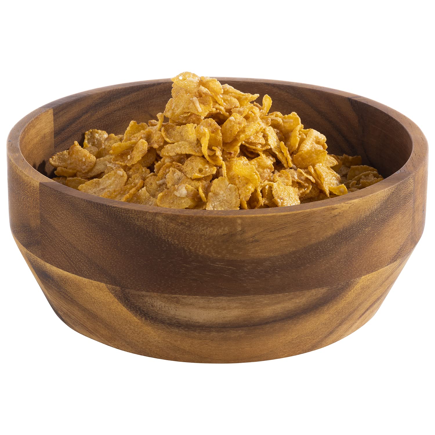 APS 794 ACACIA Bol en bois d'acacia pour collations, fruits, salade et co 21 x 8 cm