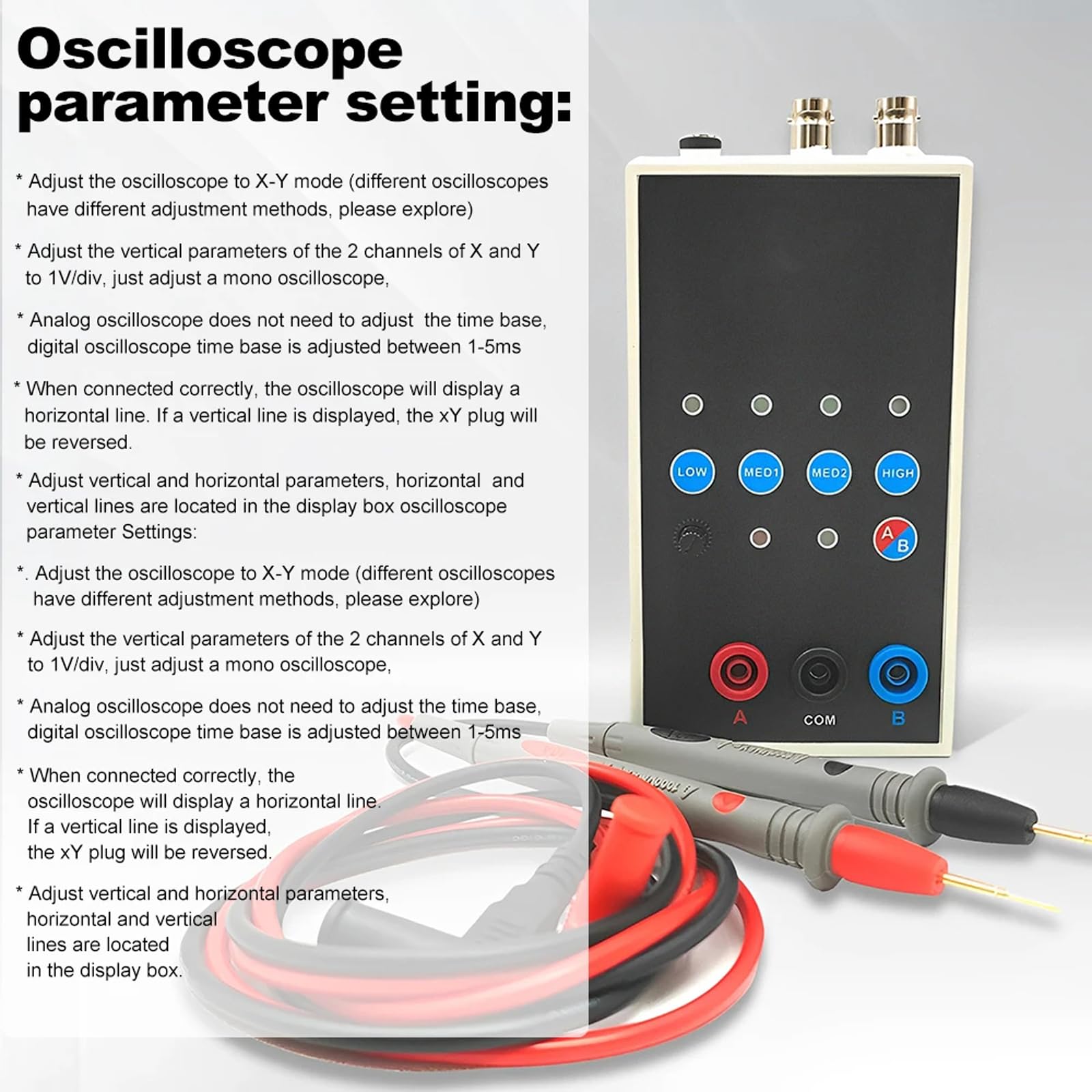 Doppio Canale Tester 4 Gear Circuit Board Inspection Strumento Strumento di Ispezione Per Riparare E Testare Strumenti Elettrici Ingegneria