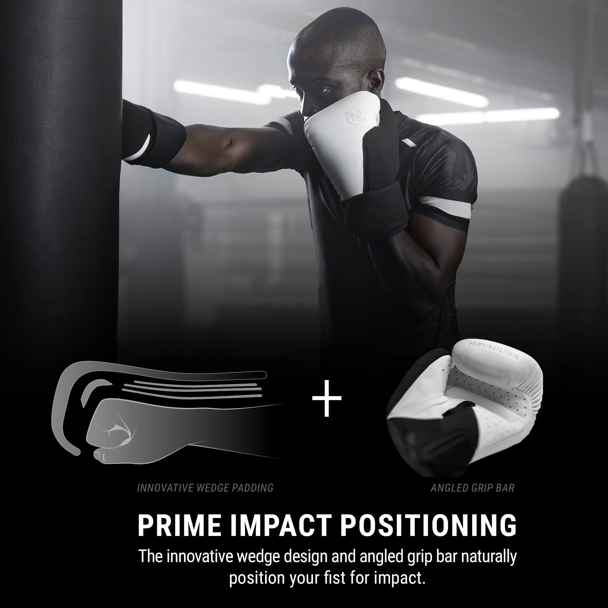 Hayabusa T360 Boxhandschuhe, revolutionäre Handergonomie, stärkende Handgelenkstütze, Einzel- oder Doppelriemenverschluss, Training, Sparing, schwere Tasche – 284 g, 340 g, 397 g, 453 g, 510 g