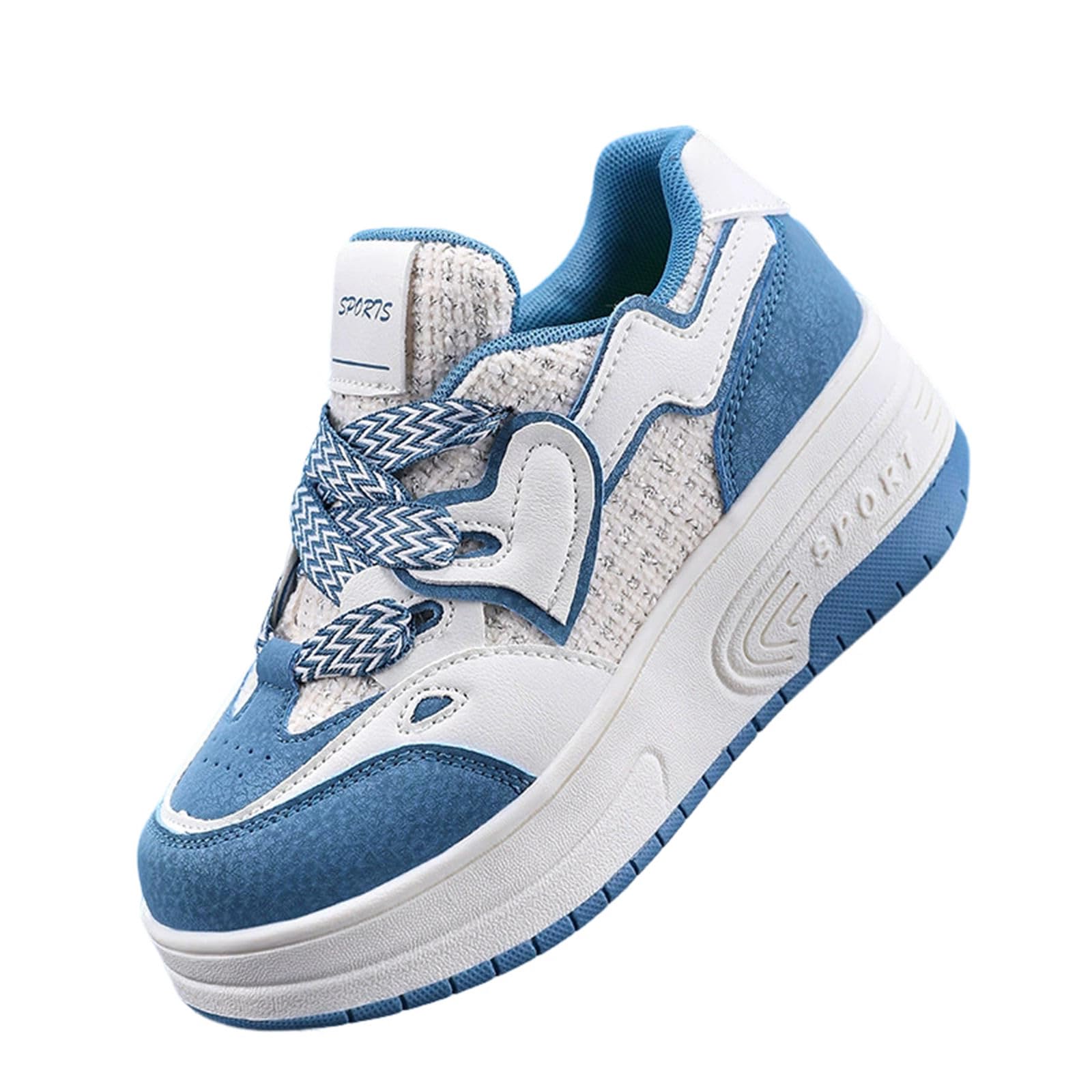 Surwin Chaussures roulettes Enfant, Chaussures de Skateboard à Lacets Fille Garçon avec Roues Arrière Rétractables, Basket à roulettes Sneakers Roller Respirant, 31 EU-40 EU