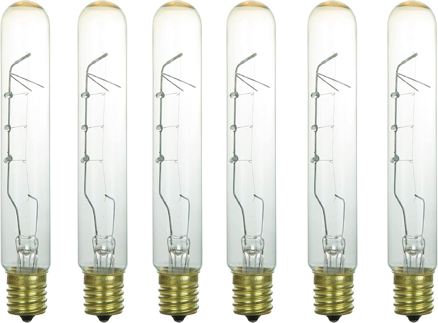 Sunlite 41667 Incandescent T6.5 Tubular Light Bulb, E17 Intermediate