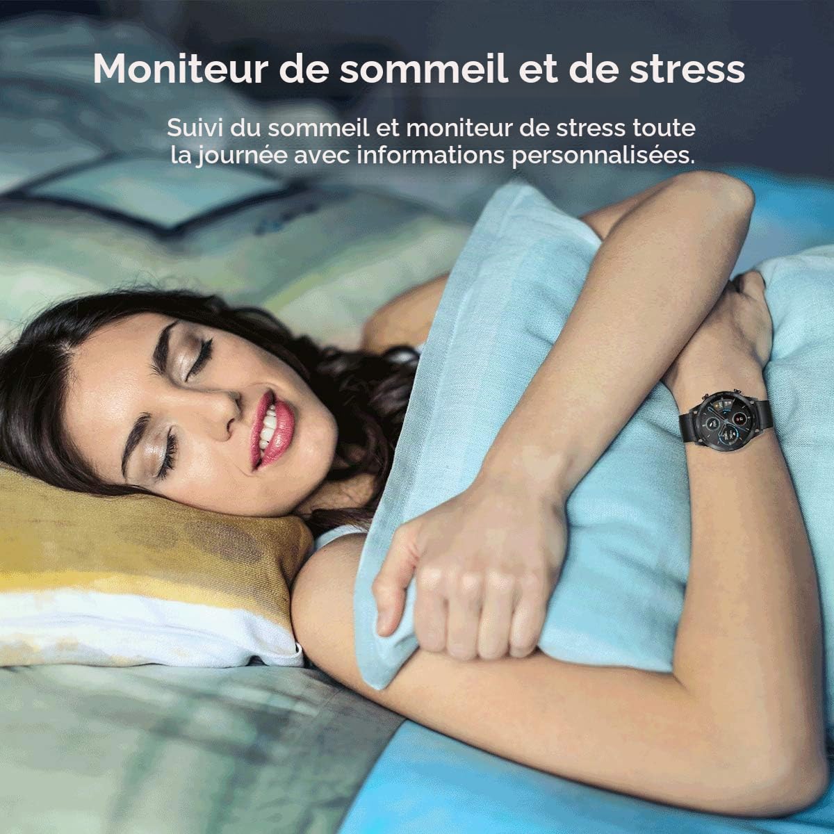 Honor MagicWatch 2 Montre Connectée 46mm Montre Intelligente Homme Bluetooth, Moniteur de Fréquence Cardiaque et de Stress Spo2, GPS, 5ATM Tracker d'Activité, Noir