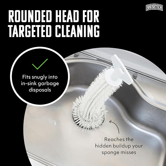 BRUSHTECH Kitchen Waste Food Disposal Brush White