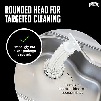 BRUSHTECH Kitchen Waste Food Disposal Brush White