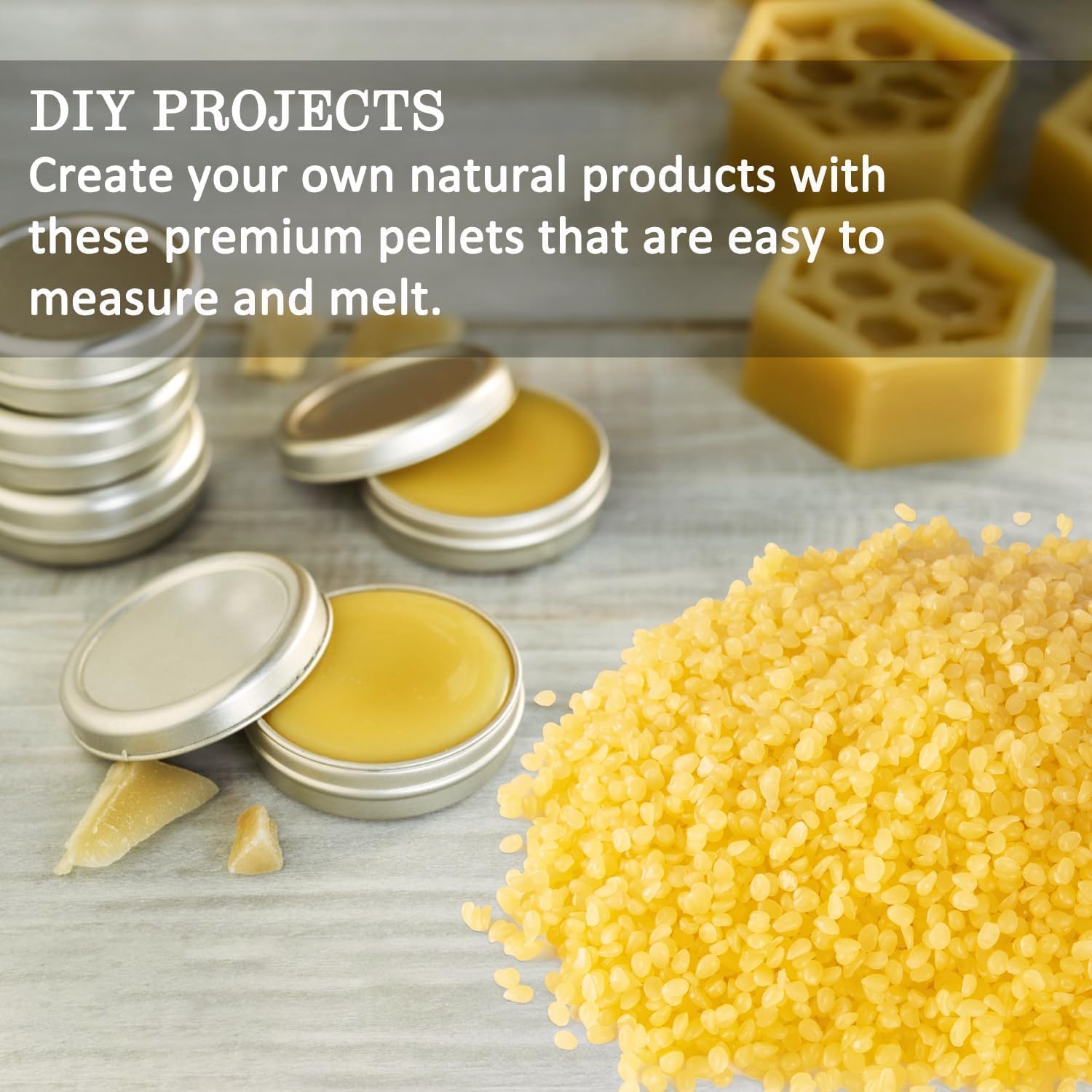 Yellow Beeswax Pellets10LB, Beeswax Pastilles for DIY Projects Candle Making, Skin Care, Lip Balm, Soap and Lotion Making Supplies