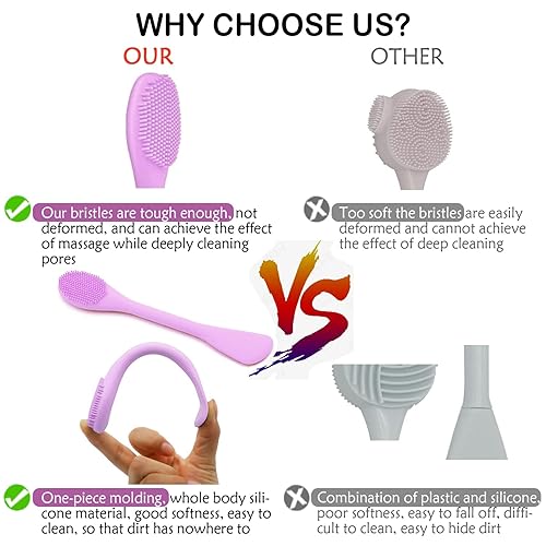 Miniatura 3 de Aplicador de máscara 2 piezas con cepillo de baño y champú 2 en 1