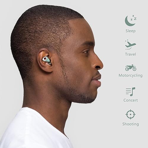 Miniatura 4 de Mumba Tapones para los oídos para reducir el ruido del sueño, protección auditiva reutilizable, tapones para los oídos de silicona súper suave,
