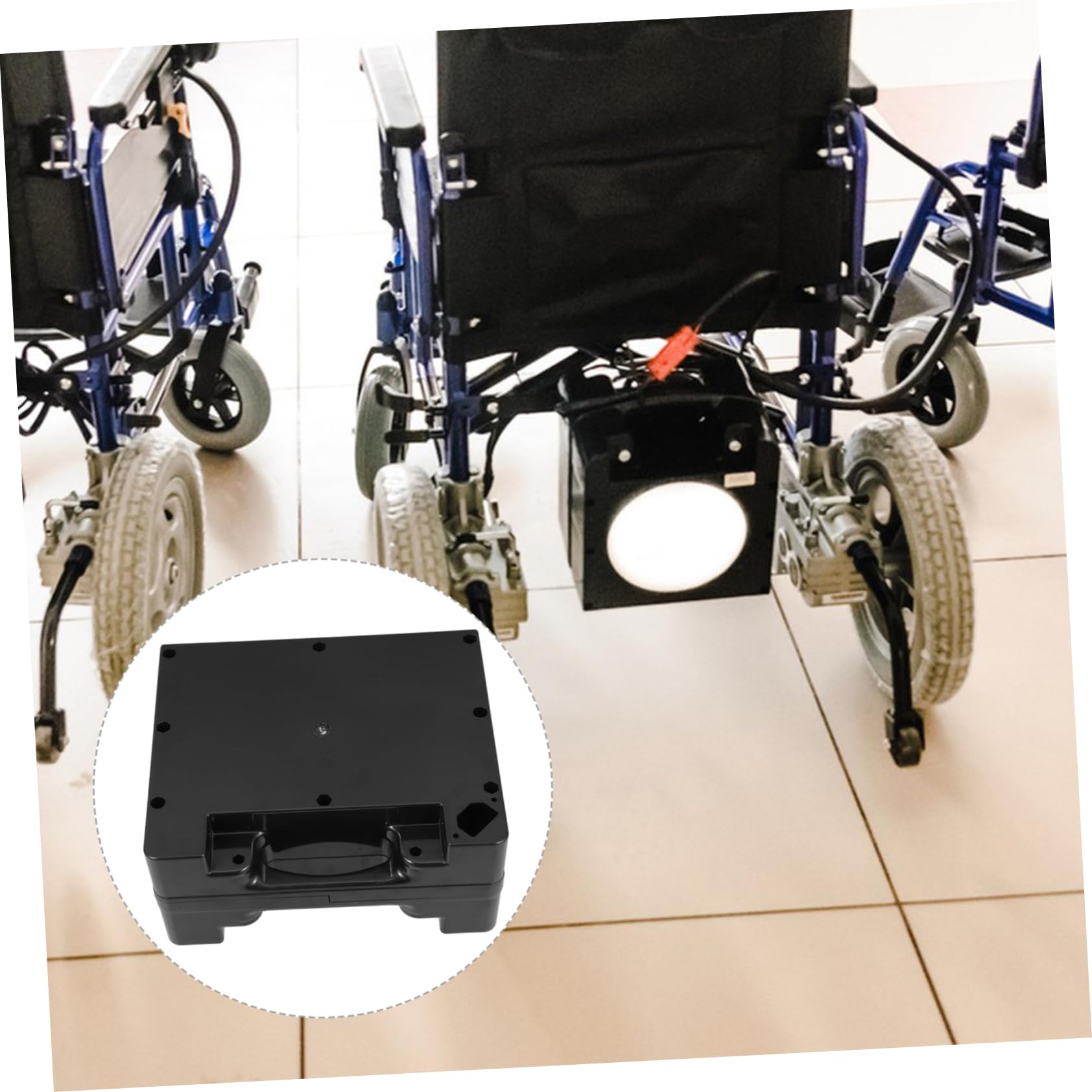 VALICLUD Scatola Di Plastica Per Batteria Di Ricambio Per Sedia Rotelle Elettrica Custodia Di Trasporto Per Batteria Supporto Per Sedia Rotelle