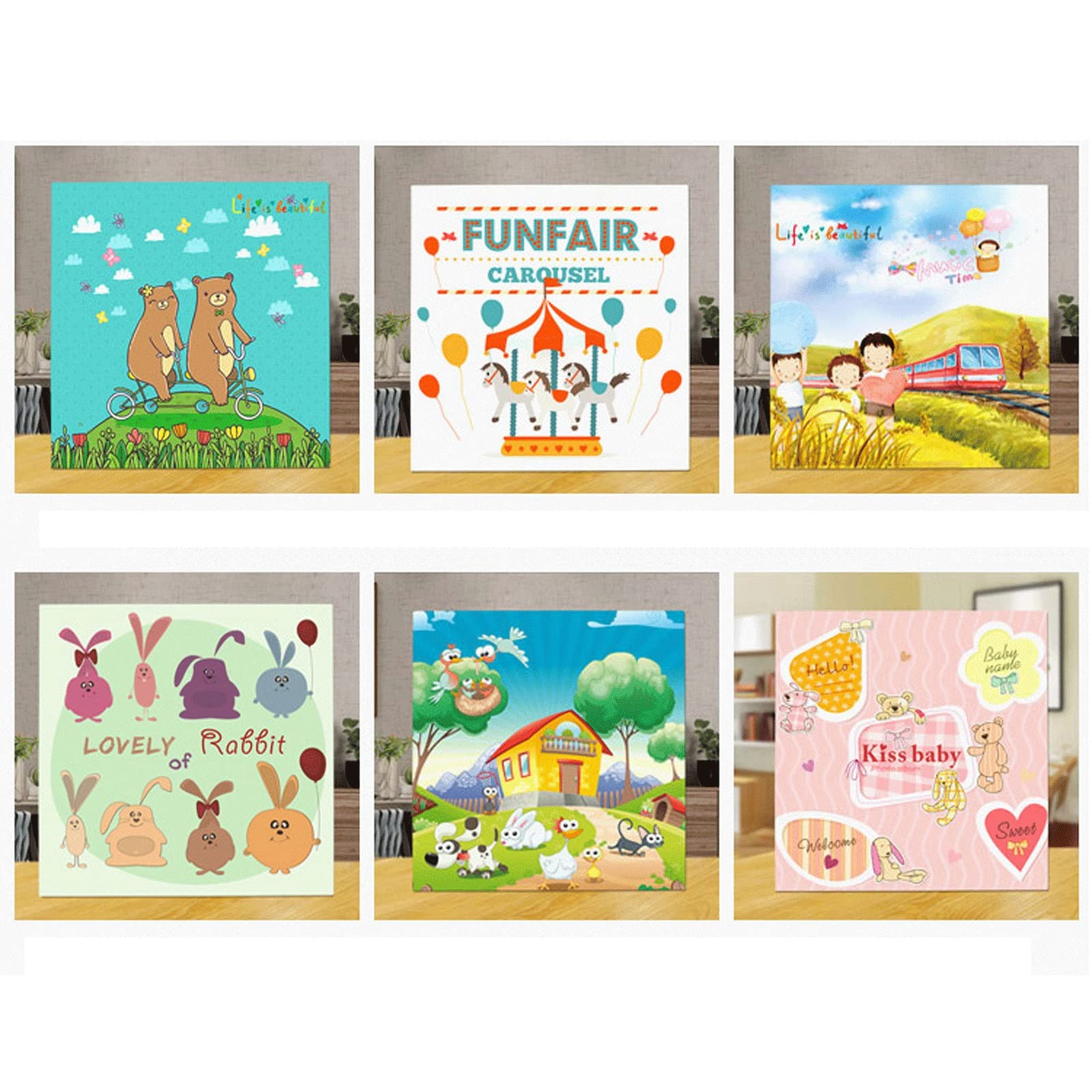 Album fotograficzny kreatywny album do scrapbookingu album dla niemowląt pomysł na prezent 15 cm wkład album fotograficzny 500 zdjęcie album o dużej pojemności album scrapbooking rodzinne albumy fotograficzne (kolor: Styl 2)