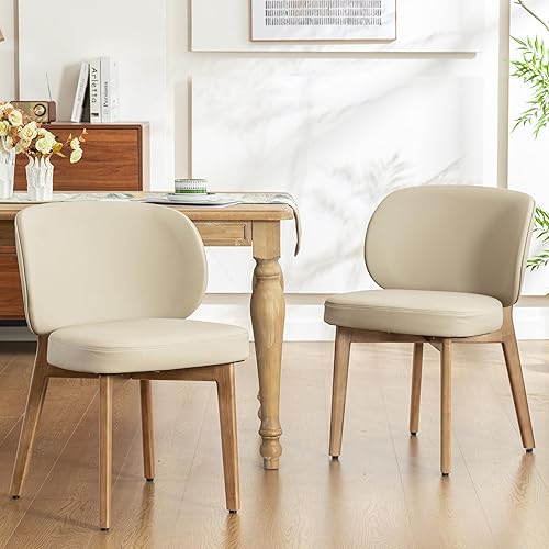 Miniatura 66 de Juego de 6 sillas de comedor YOUNIKE estilo mediados de siglo moderno, silla de cocina con respaldo alto de tela bouclé tapizada, silla sin brazos,