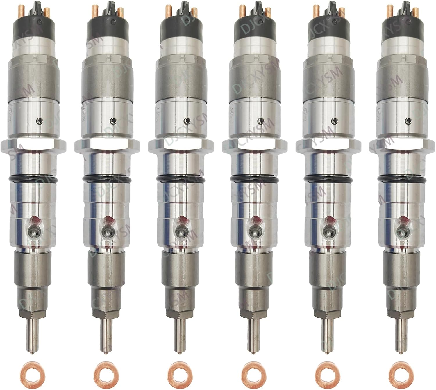 6PCS 5263308 84346812 Fuel Injectors Compatible with Cummins QSL8.9 S6D114 S6D107 4D107 Engine for Komatsu PC300-8 PC350-8 WA320-6 Excavator for Holland T8030 T8040