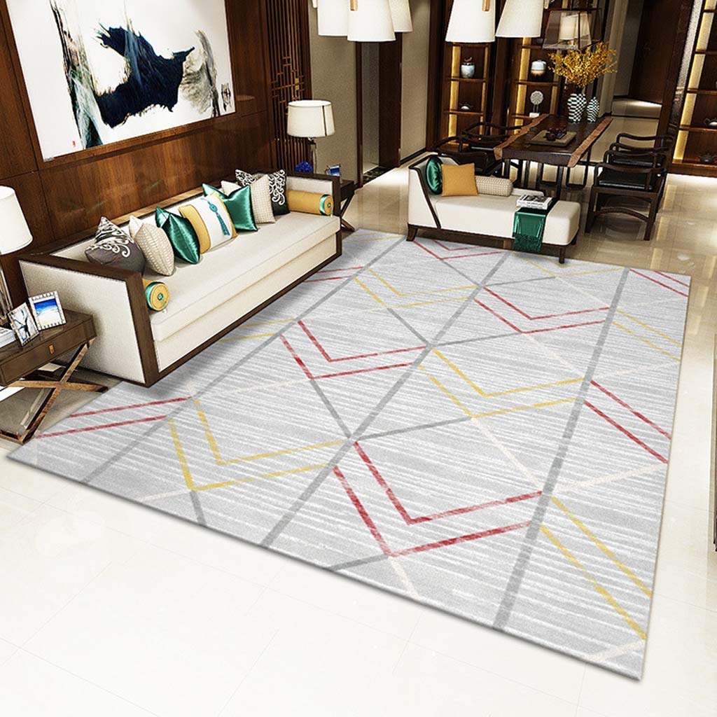 Tapis moquette géométrique 200x300cm pour grand salon et foyer de villa