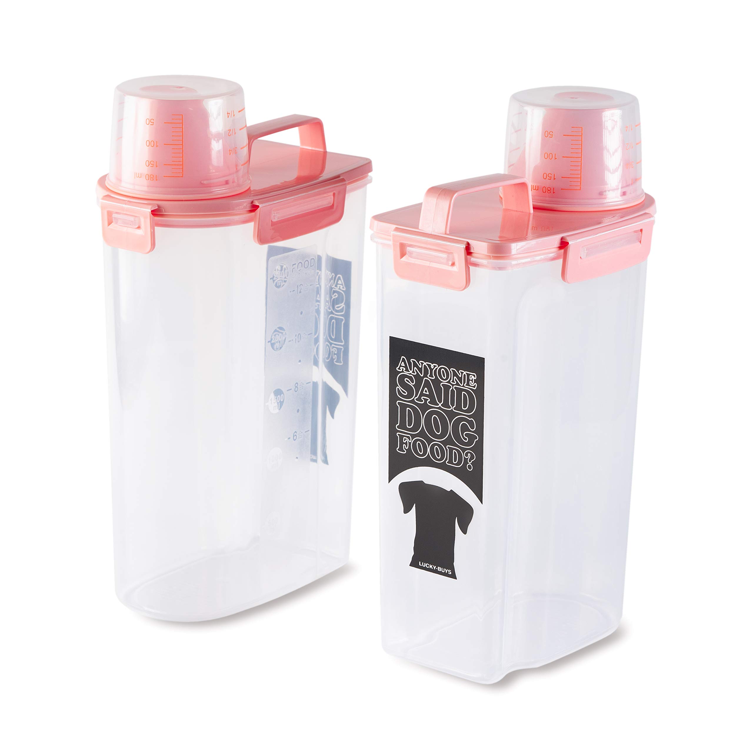 Buy LUCKYBUYS Pet Food Airtight Container with Measuring Cup and Pour Spout 2 Kgs. Capacity