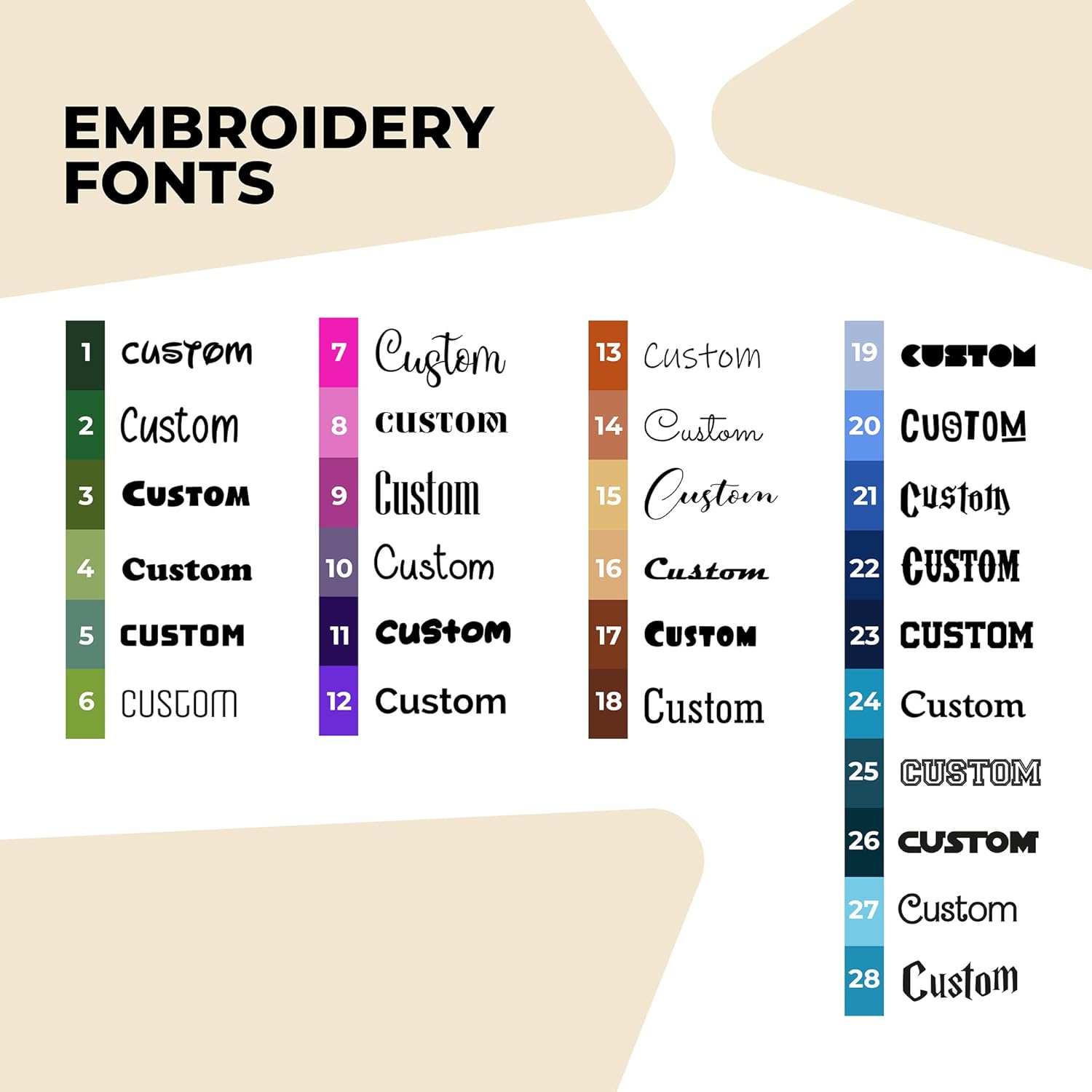 Custom Embroidered Sweatshirts & Hoodies – Design Your Own Hoodie -Personalized Sweatshirt for Everyone - Add Text on Sleeve for Christmas, Mother's Day Tan/Gold - Image 7