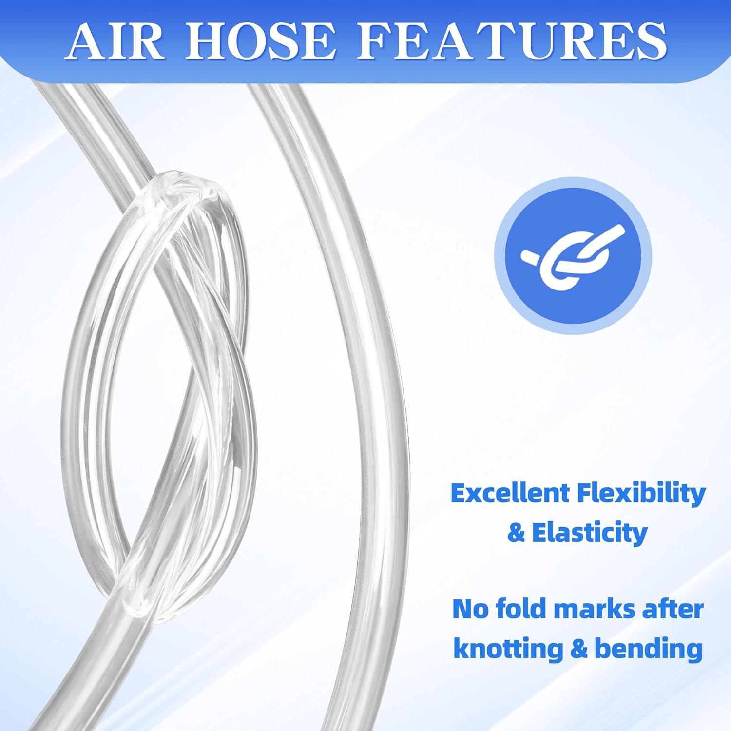 PU Air Hose 4mm OD x 2.5mm ID White Polyurethane Hose 525 FT 160 Meters Pneumatic Tubing Pipe for Air Compressor