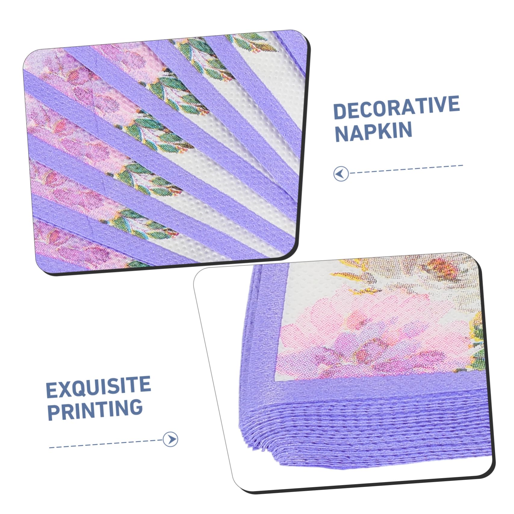 SHERCHPRY 3 series Servilletas Servilletas Fiesta Coloridas Cumpleaños Decorativas Papel 100 piezas*3