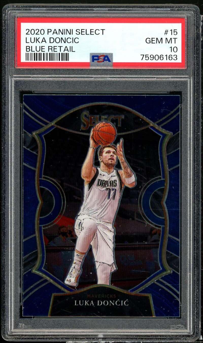 Amazon.com: Luka Doncic Card 2020-21 Panini Select Blue Retail #15