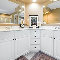 Vista 4 de 30 Pack Black Cabinet Knobs, Solid Dresser Knobs Kitchen Drawer Knob, Matte Black Single Hole Knob for Cabinets and Drawers Round