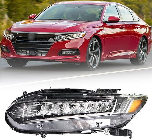 labwork Conjunto de faros delanteros de repuesto para Honda Accord 2018-2021, juego de faros delanteros izquierdos, lado del conductor